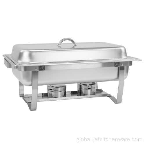 Decorative Chafing Dishes Rectangular Stainless Steel Chafing Dish Container Factory